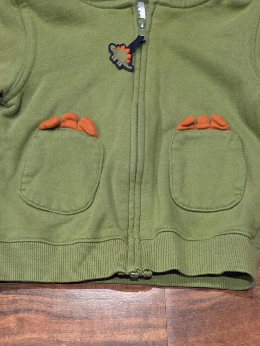 Gymboree EUC Green/Navy Fair Isle Dino Sweater, Dino Hoodie and Lined Pants